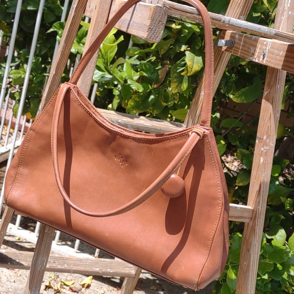 Monsac Tote Handbag Medium Brown Excellent - Picture 2 of 8